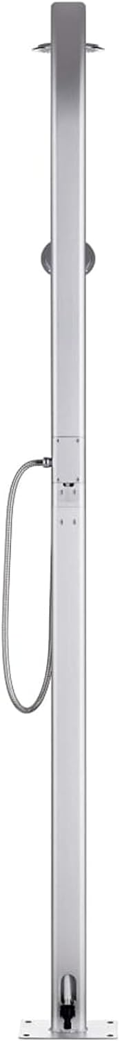 Festnight Gartendusche 215 cm Gartendusche Aussendusche Garten Edelstah Aussendusche Duschkopf Alumi