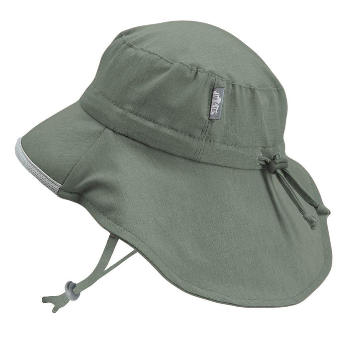 Jan &amp; Jul Kinder Grow-with-Me Aqua-Dry Abenteuer-Sonnenhut 2-5 Jahre Militär-Grün, 2-5 Jahre Milit&amp;