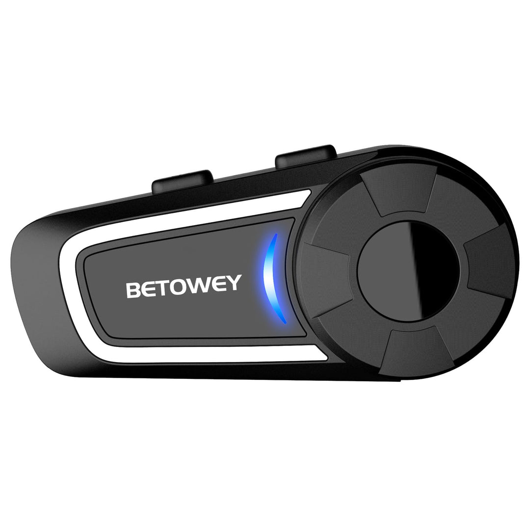BETOWEY Intercom Motorrad, TK-X4 Freisprecheinrichtung für 6 Personen, Musikteilung, Sprachassistent