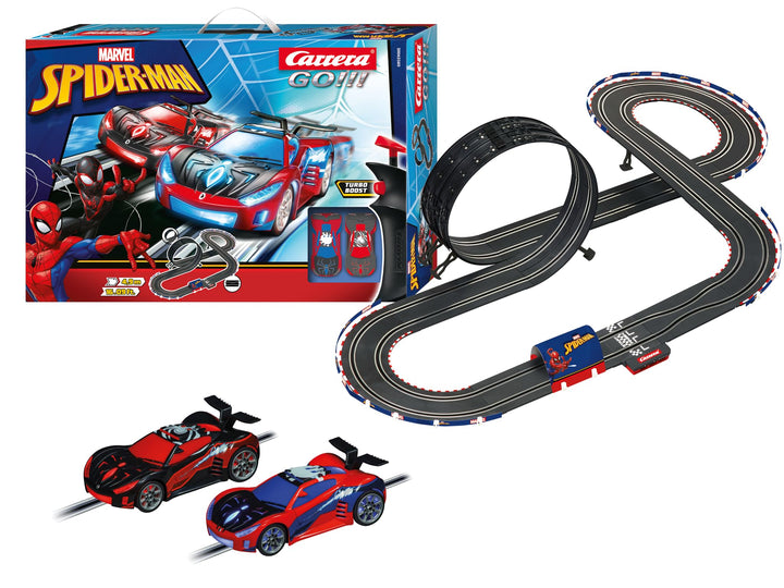 Carrera - 20062580 - Carrera GO!!! Spider Racing Rennbahn-Set I Rennbahn mit lizensierten Slotcars |