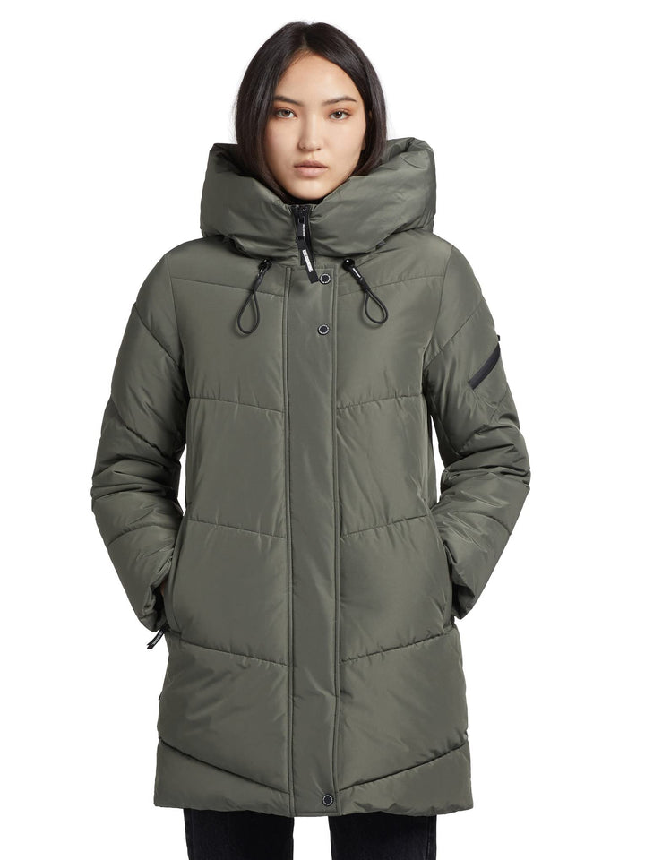 khujo Damen Jacke JORDIS3 gesteppt Winterjacke Kapuze Zwei-Wege-Reissverschluss M Mint, M Mint