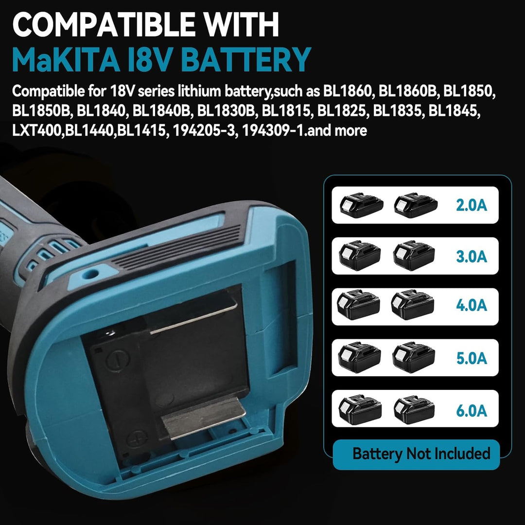 Akku-Schneideisen kompatibel mit Makita 18V, bürstenloser elektrischer Geradschleifer 24000 U/min mi