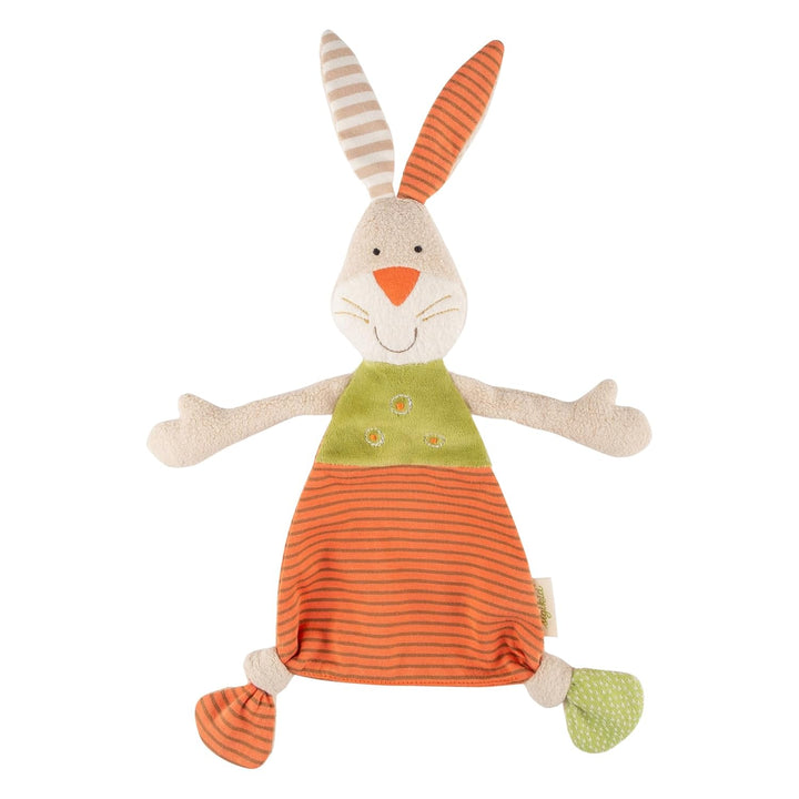 SIGIKID 48921 Schnuffeltuch Hase Green Mädchen und Jungen Babyspielzeug empfohlen ab Geburt mehrfarb