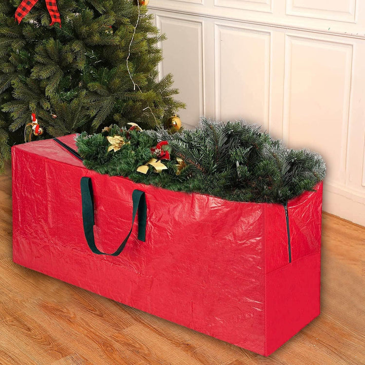 Funshot Weihnachtsbaum Aufbewahrungstasche - Rot Urlaub extra gross für bis zu 7.5Ft Baum Lagerung,