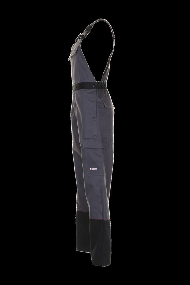 Planam Herren Weld Shield Latzhose grau schwarz Modell 5530 Grösse 42 grau/schwarz 42, grau/schwarz