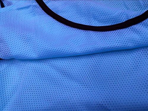 DreamHigh DH Herren Fussball-Sport-Team-Trainingswesten aus Netzstoff, 12 Stück himmelblau, himmelbl