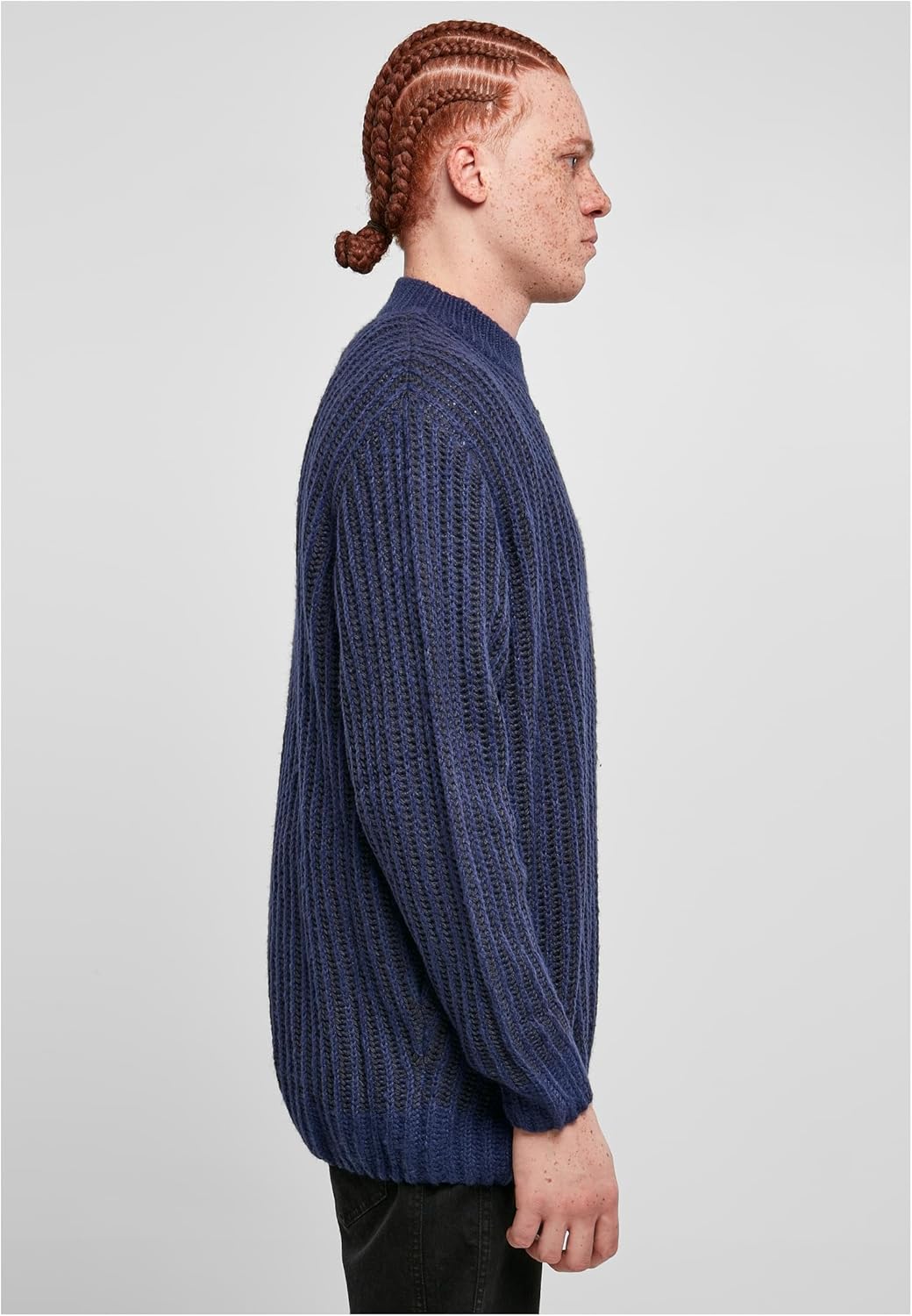 Urban Classics Herren Sweatshirt, S Darkblue/Midnightnavy