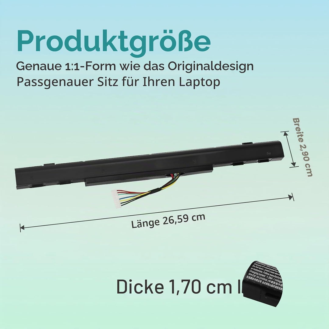 K KYUER 37Wh AL15A32 Laptop Akku für Acer Aspire ES1-420 ES1-421 E5-452 E5-452G E5-473G E5-473T E5-4