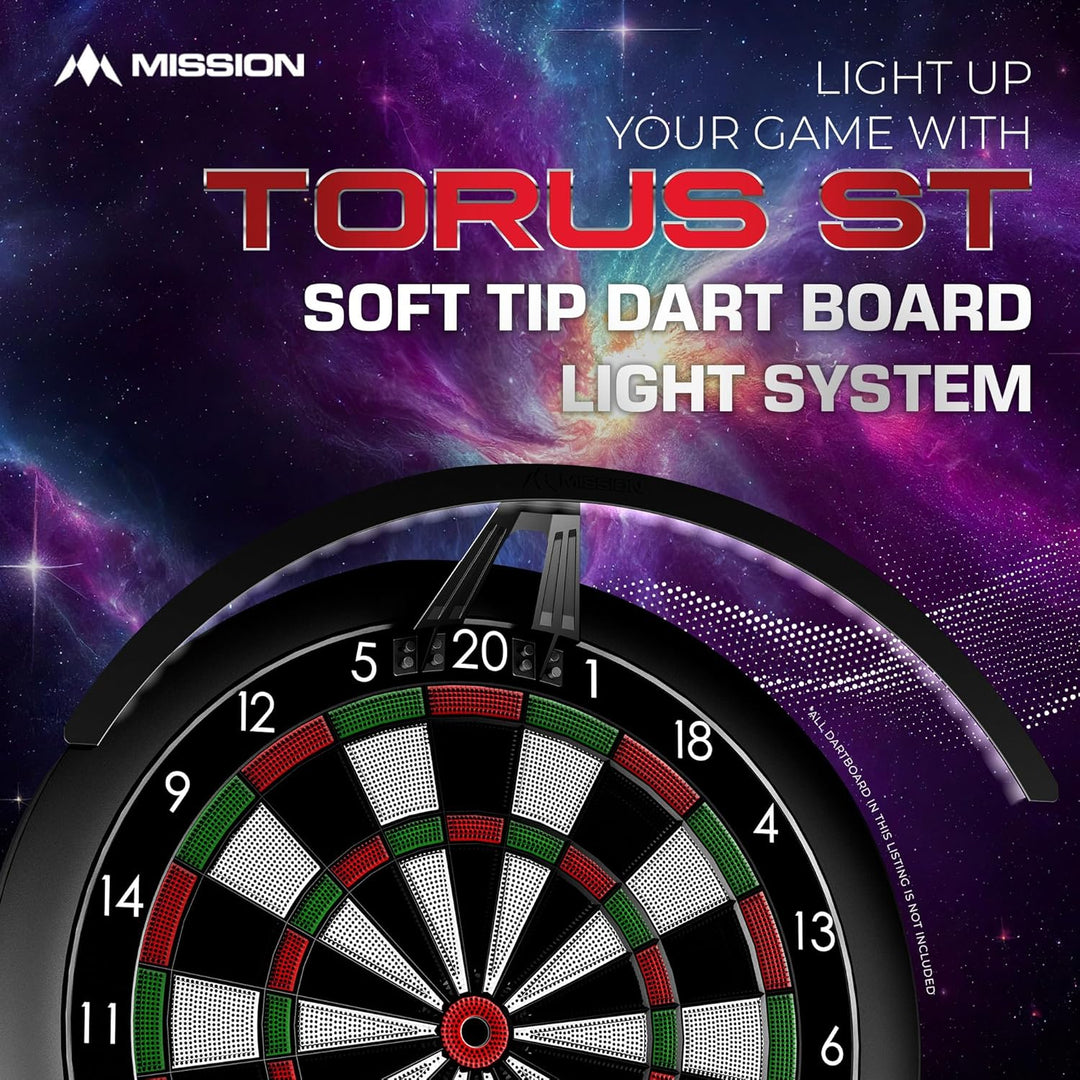 Mission Torus ST Elektronisches Dartboard Beleuchtung