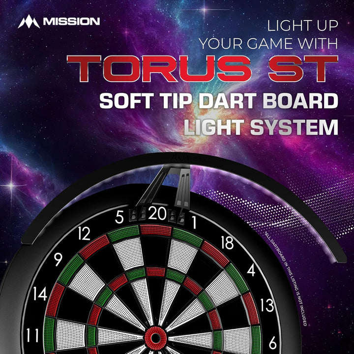 Mission Torus ST Elektronisches Dartboard Beleuchtung