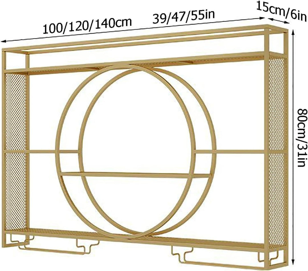 Modernes Metall Weinregal Wand, Bar-Einheit Schwebendes Regal, Weinregale Display Rack Aus Eisen, Ba