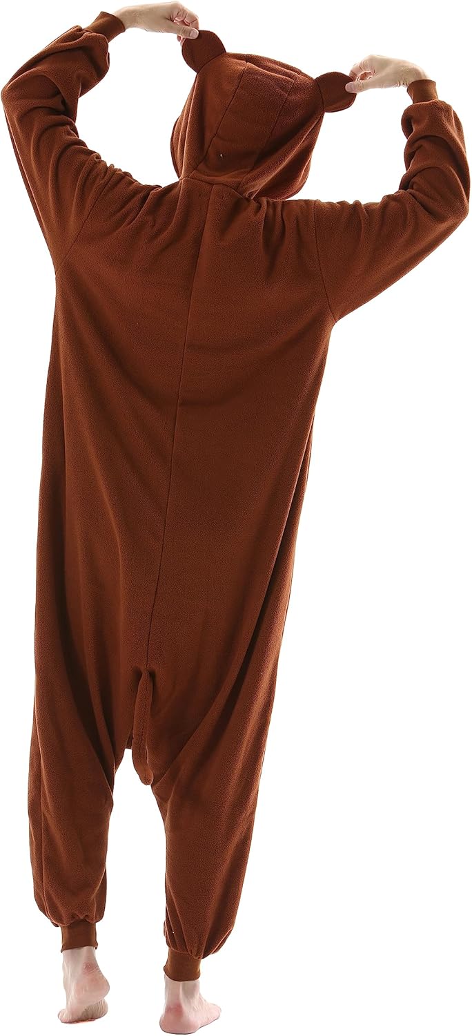 SimZoo Unisex Pyjamas Onesies Tiere Kostüm Cosplay Erwachsene Karneval Nachtwäsche Halloween Schlafa