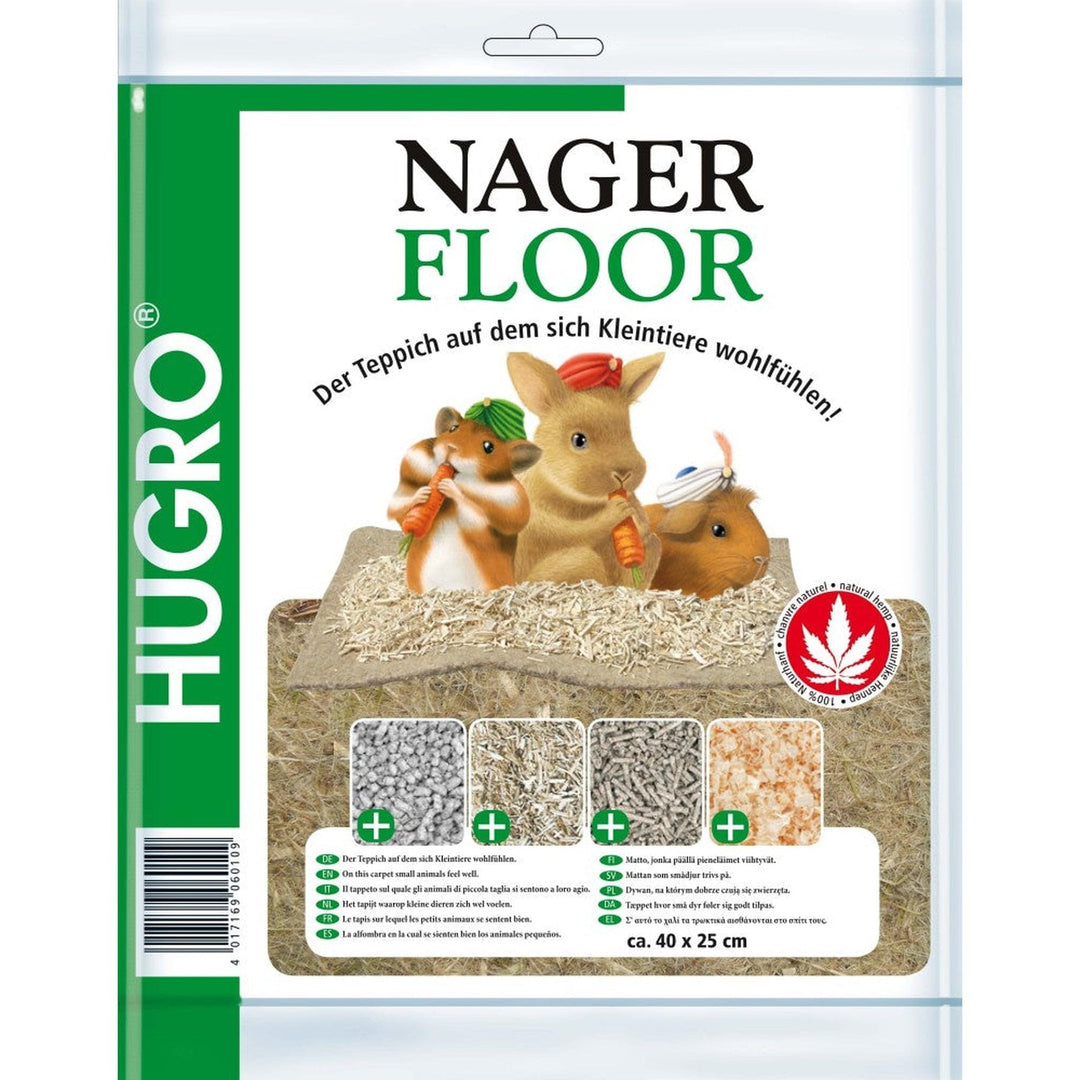 Hugro Nagerfloor Hanfmatte Standard ca. 40x25x1 cm, Streuunterlage