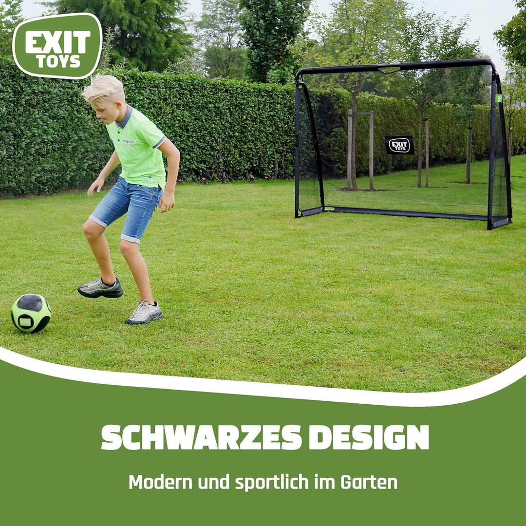 EXIT Toys Coppa Stählernes Fussballtor - 220x170cm - Für Kinder - Grosses Fussballtor - Mit Torwand