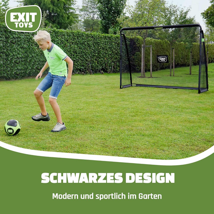 EXIT Toys Coppa Stählernes Fussballtor - 220x170cm - Für Kinder - Grosses Fussballtor - Mit Torwand