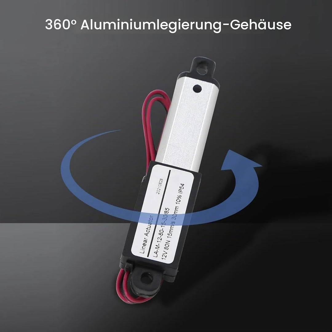 Elektrischer Mikro-Linearantrieb, Aluminium-ABS, Miniatur-DC-Versorgung, Mini-Bewegungsantrieb für L