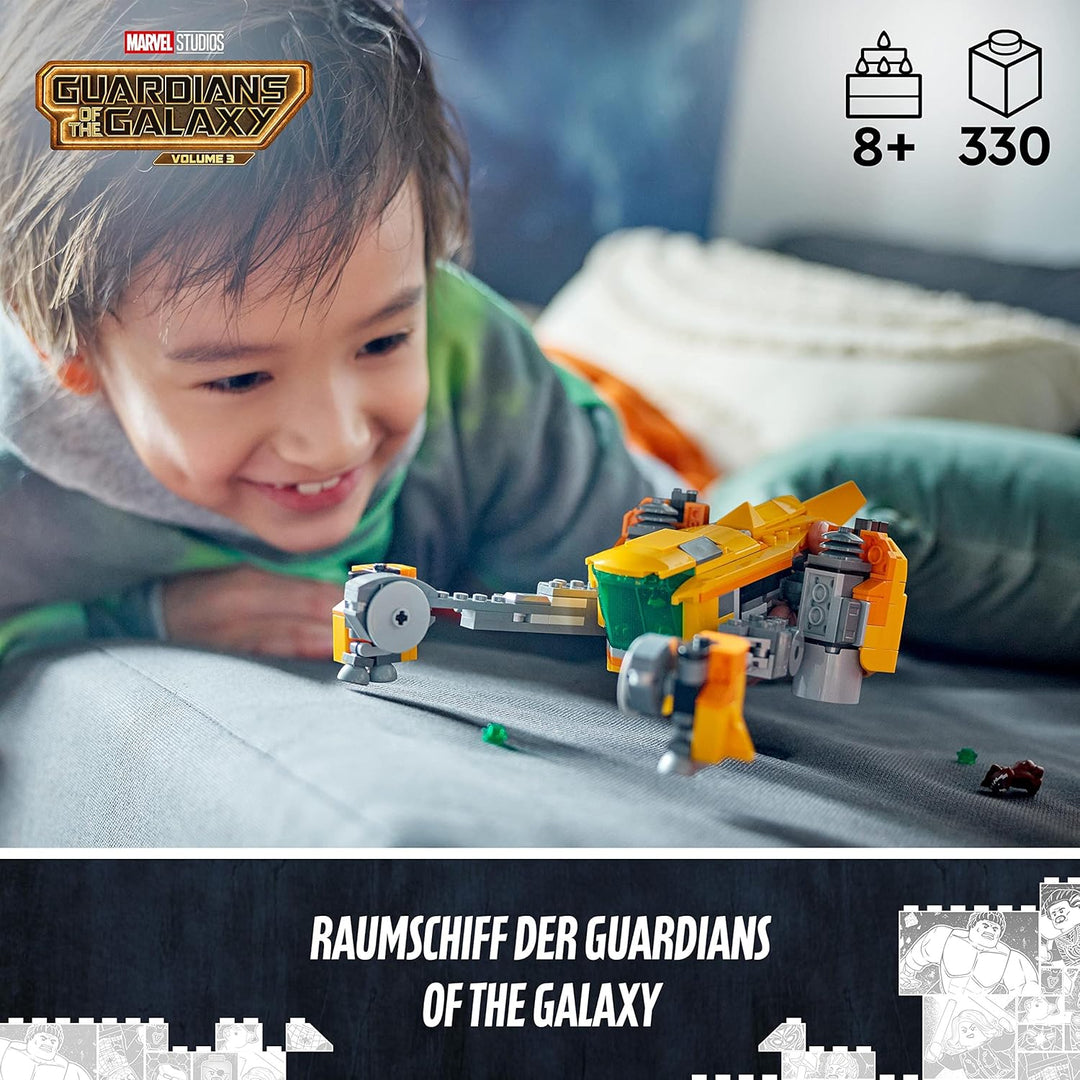 LEGO 76254 Marvel Baby Rockets Schiff, Guardians of The Galaxy Volume 3 BAU-Spielzeug für Kinder mit