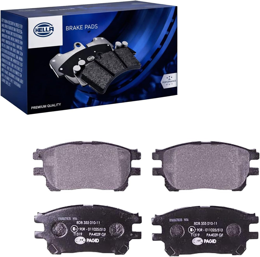 HELLA PAGID 8DB 355 010-111 Bremsbelagsatz - T1319 - Dicke/Stärke: 17mm - Bremssystem: Akebono - nic