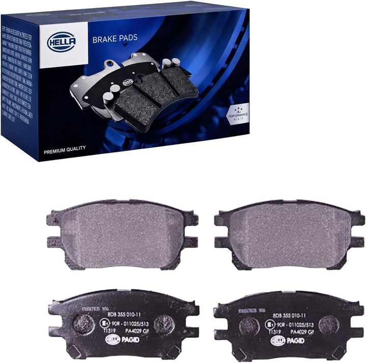 HELLA PAGID 8DB 355 010-111 Bremsbelagsatz - T1319 - Dicke/Stärke: 17mm - Bremssystem: Akebono - nic