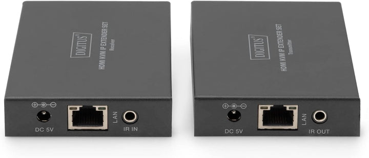 DIGITUS HDMI KVM Extender Set über IP 150 m, Full HD 1080p Full-HD / 2K@60Hz LAN IP-fähig - 1x Out -