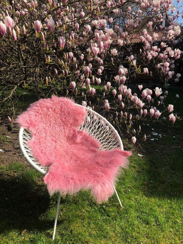 Hollert Lammfell Tibet Sheepskin Monglolisches Schaffell gelockt sehr weich Echtfell Dekoration Läuf