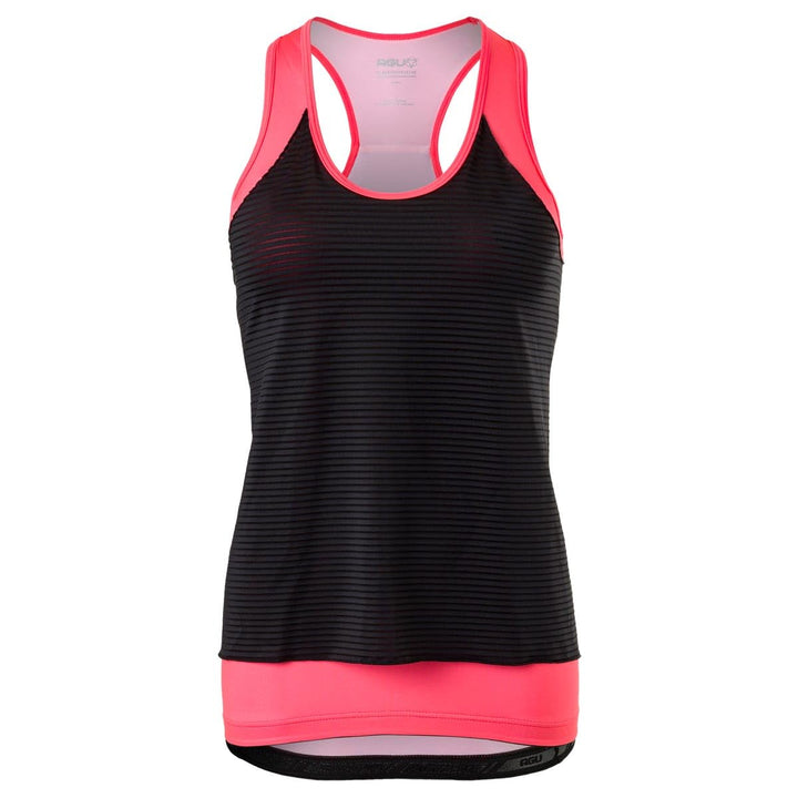 AGU Layered Racertop Essential Damen XS Neon Coral, XS Neon Coral