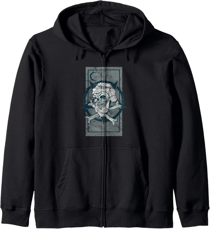 Santa Claus Pentagramm Christmas Occult Gothic Grunge Satan Kapuzenjacke