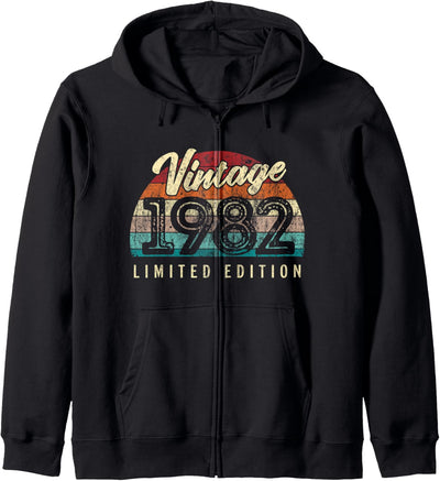 Jahrgang 1982 Limited Edition 40 Jahre alt 40. Geburtstag Kapuzenjacke