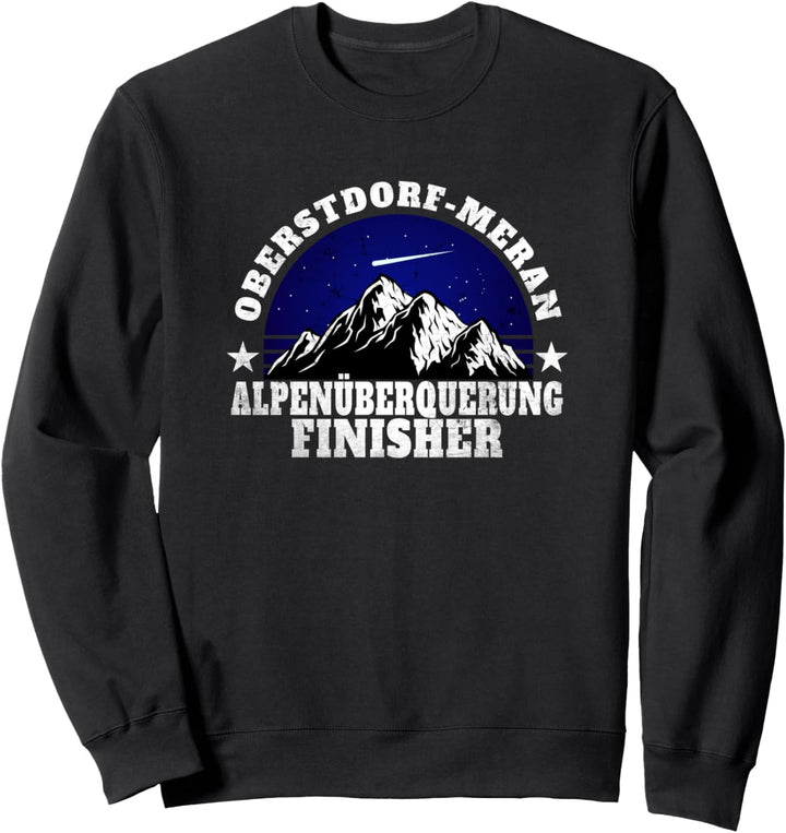 Alpenüberquerung E5 Oberstdorf Meran Shirt I Alpen Berge Sweatshirt