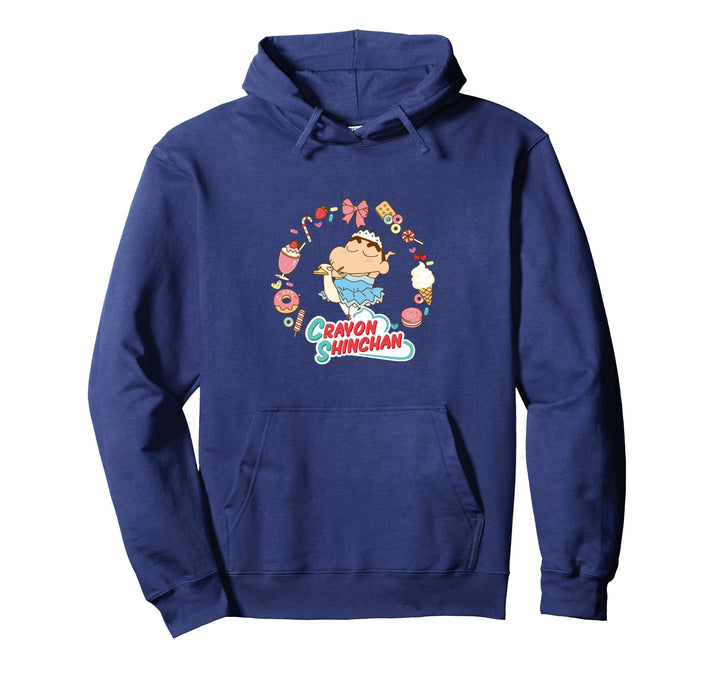 Crayon Shin-chan Shin-chan und Swan Dessert Time Pullover Hoodie