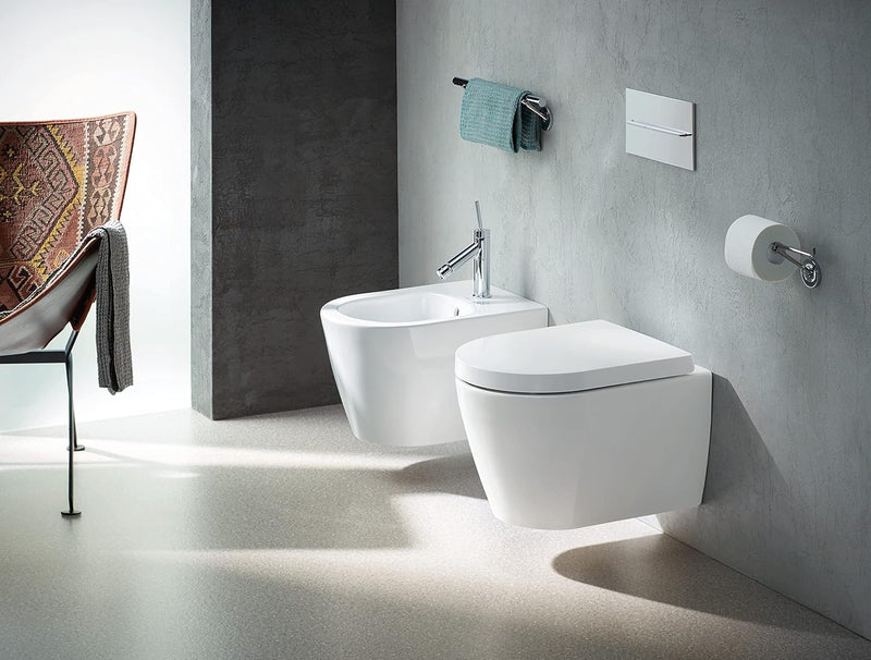 Duravit WC-Sitz ME by Starck Compact, Toilettendeckel mit Absenkautomatik, Klodeckel aus Urea-Duropl