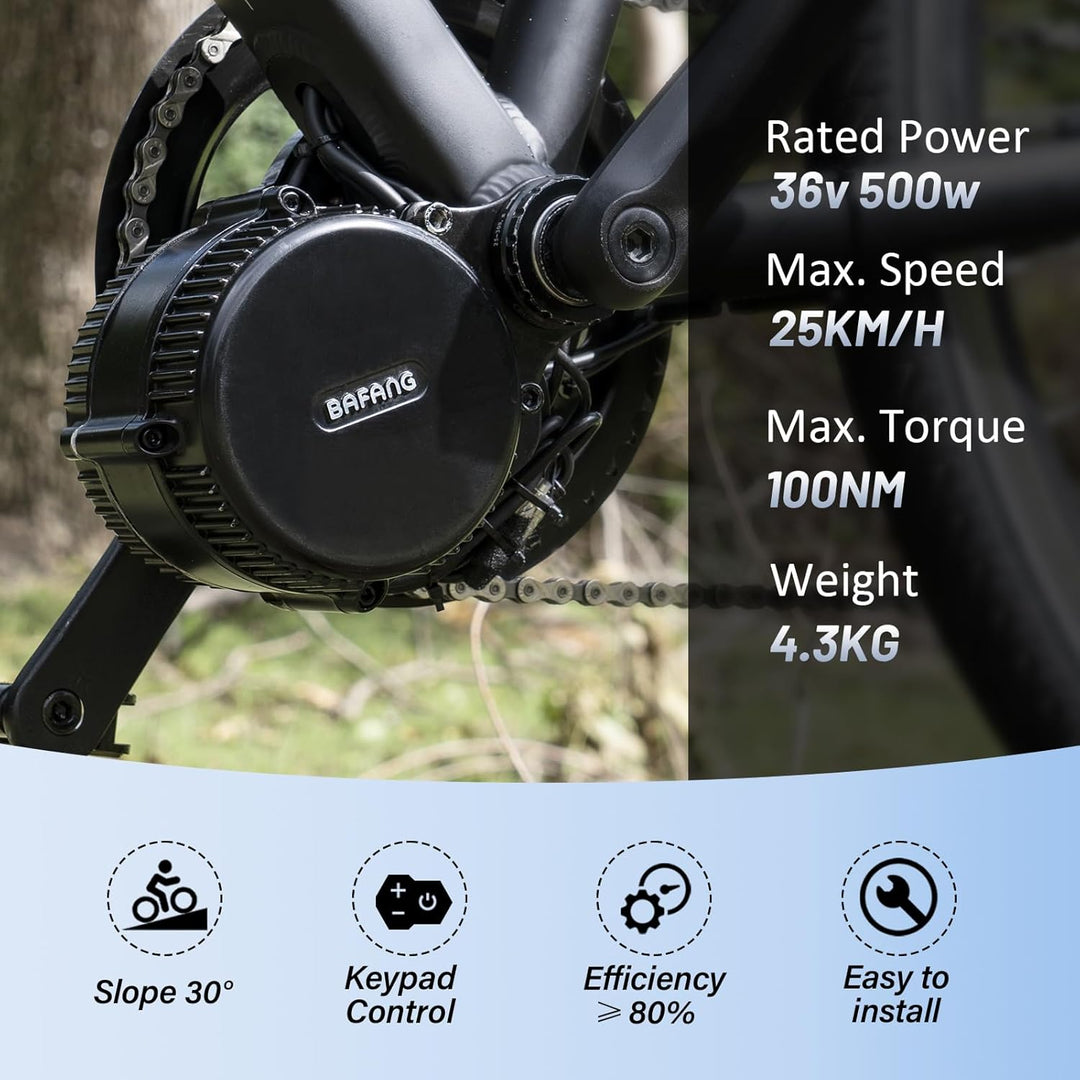 BAFANG Mittelmotor 36V/48V 250W/500W/750W/1000W UART/CAN Version, BBS01B BBS02B BBS HD G340 Motor Ki