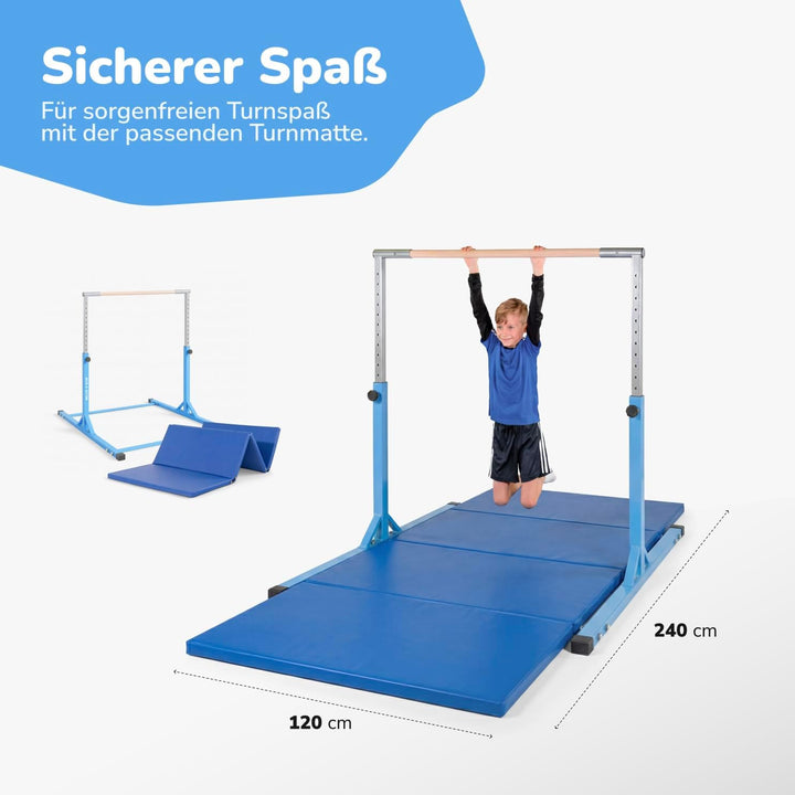 Müller &amp; Blum Premium Turnreck für Kinder, höhenverstellbares Turngerät für Indoor &amp; Outdoor, Turnst