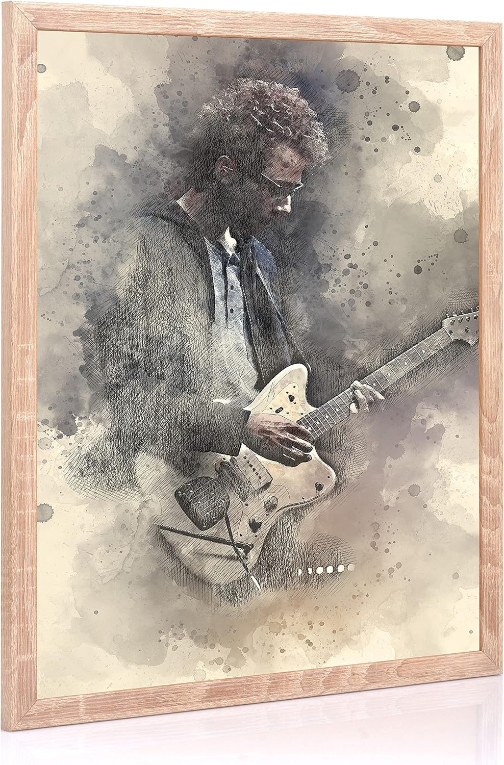 rahmengalerie24 Bilderrahmen 50x80 cm New Malmö Rahmen Sonoma Holz Acrylglas ohne Passepartout Portr