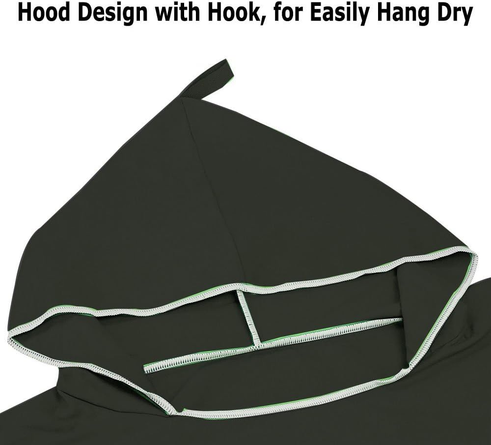Hiturbo Mikrofaser Handtuch Poncho, Umziehhilfe Strand, Surf Poncho Herren und Damen Changing Robe,
