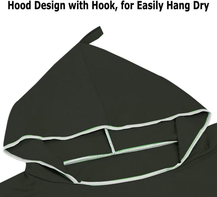 Hiturbo Mikrofaser Handtuch Poncho, Umziehhilfe Strand, Surf Poncho Herren und Damen Changing Robe,