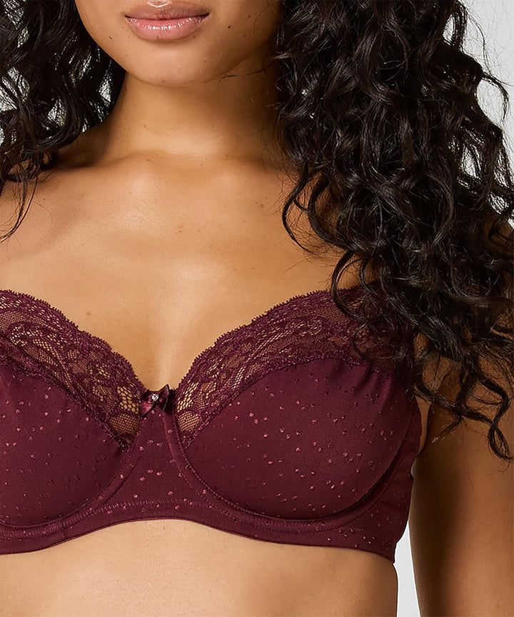Hunkemöller Unwattierter Bügel-BH Sophie 75G Zinfandel, 75G Zinfandel