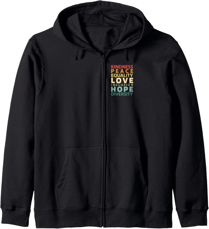 Menschliche Rechte – Kindness Peace Equality Inclusion Diversity Kapuzenjacke
