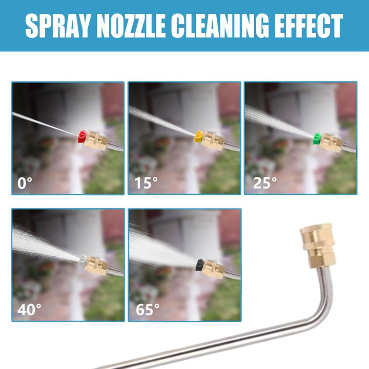 Hochdruckreiniger-Lanzen-Verlängerungsstab, 90 Grad/30 Grad abgewinkelte Sprühlanze für Kärcher K2 K