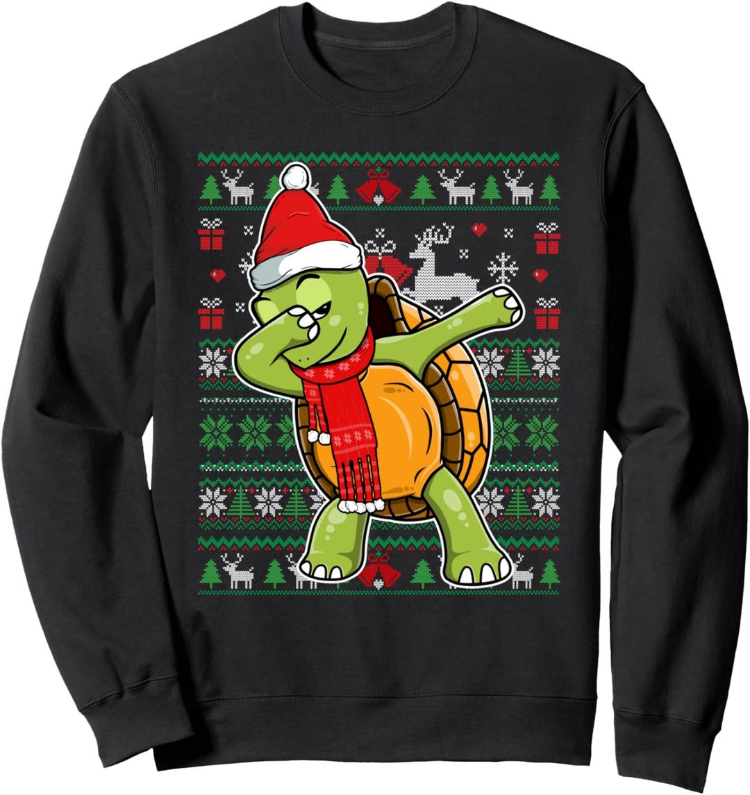 Tupfende Schildkröte Kostümgeschenke zur Weihnachtsfeier Sweatshirt