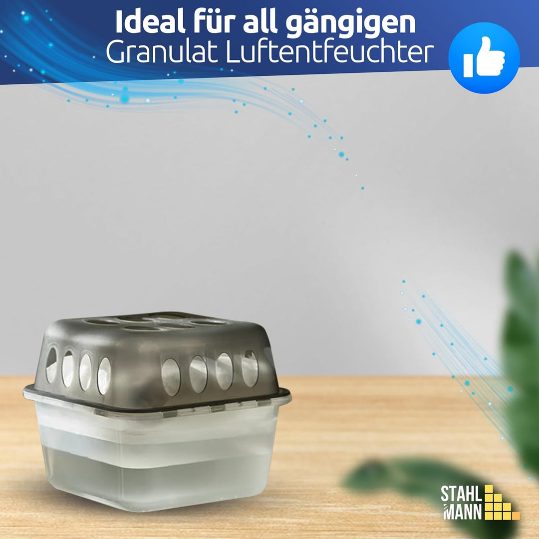 STAHLMANN® 12er Luftentfeuchter Nachfüllpack [12X400G Jasmin DUFT] - Luftentfeuchter Granulat [MADE