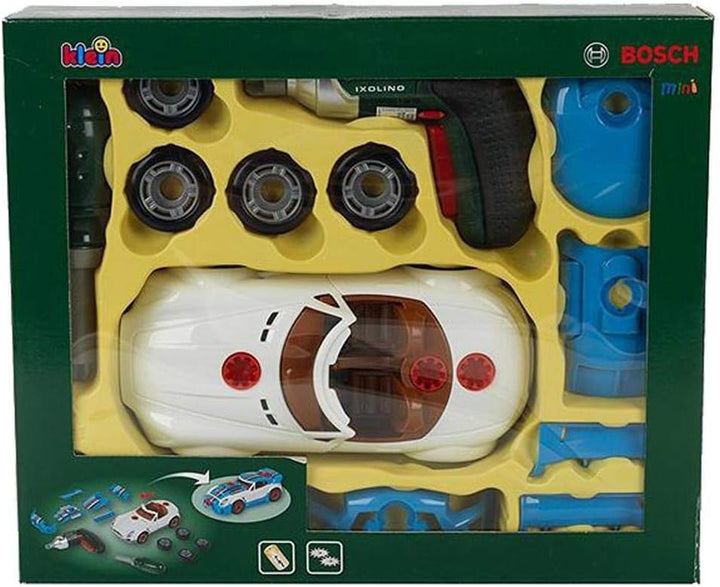 Theo Klein 8668 Bosch Car Tuning-Set | Zerlegbares Auto mit Tuning Zubehör | Mit batteriebetriebenem