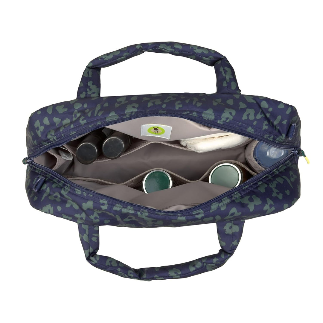 LÄSSIG Baby Wickeltasche mit Tragegriff und Wickelunterlage, Kinderwagenbefestigung, wasserabweisend
