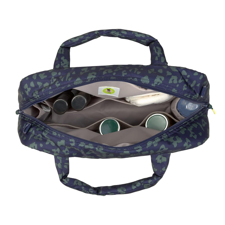 LÄSSIG Baby Wickeltasche mit Tragegriff und Wickelunterlage, Kinderwagenbefestigung, wasserabweisend