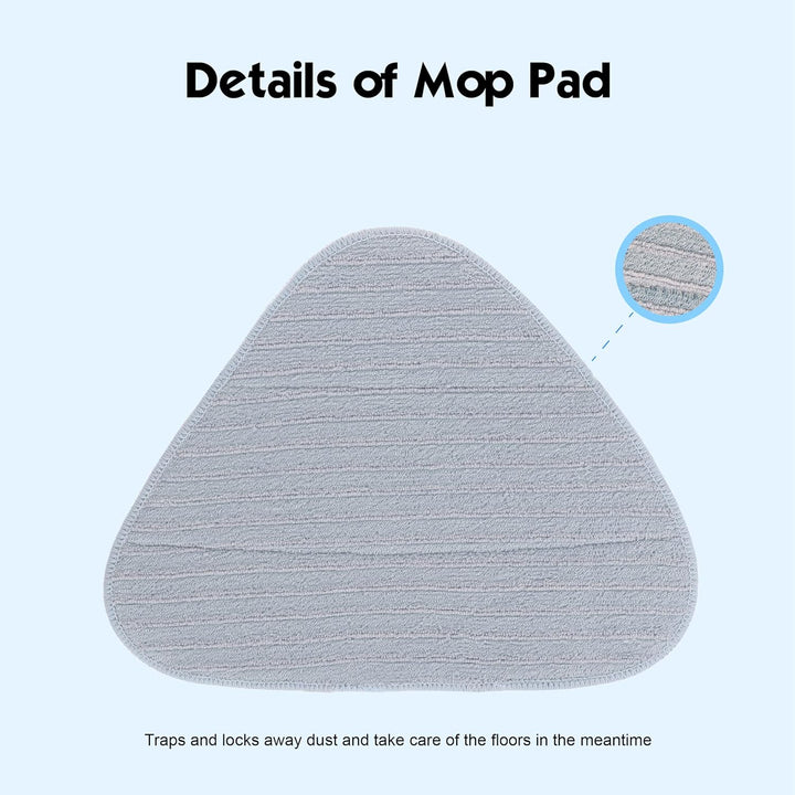 LTWHOME Ersatz Mikrofaser Mop Pads Passend für Dirt Devil 318022 M318 Vacuum Cleaner (6 Stück)