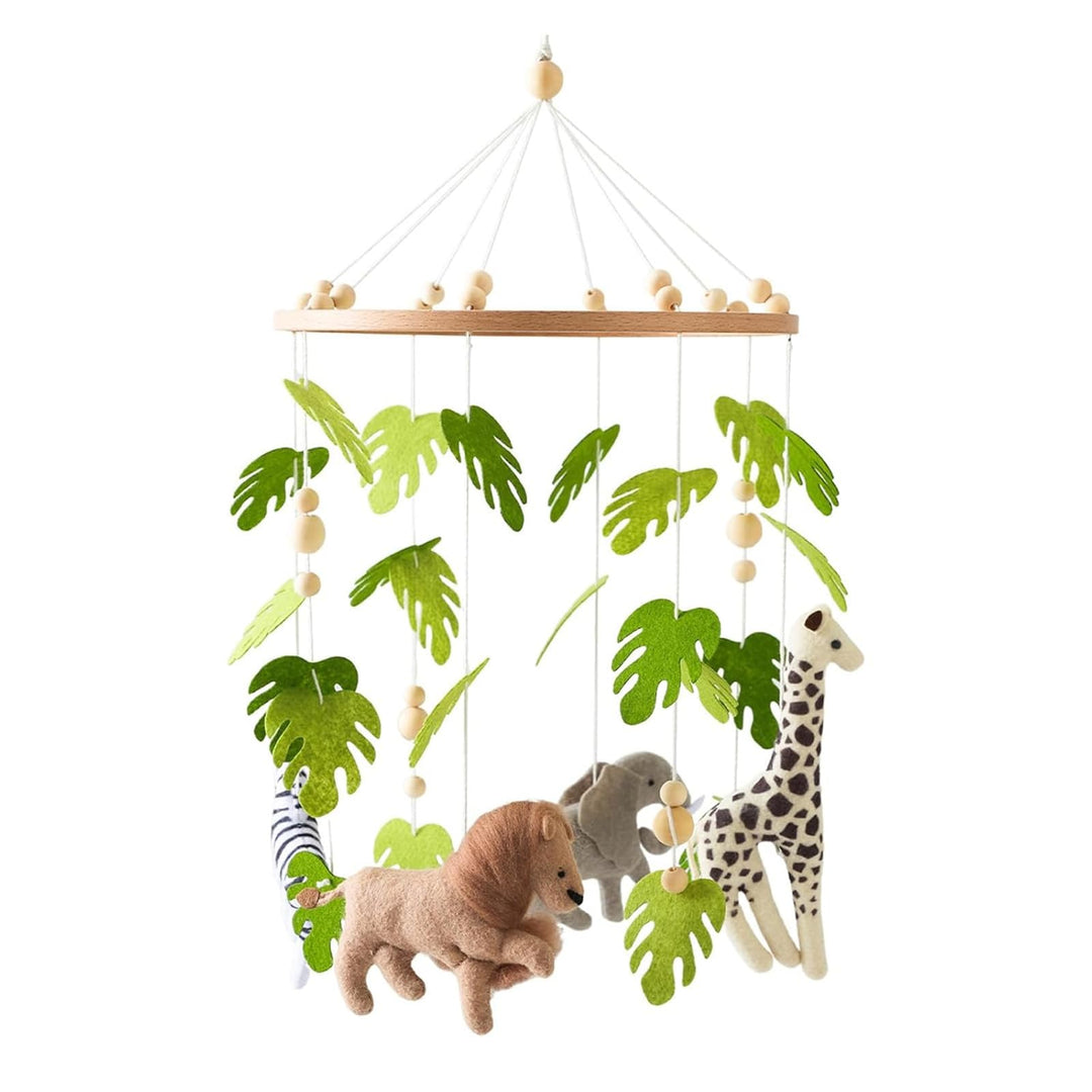 Mobile Baby Kinderbett Bettglocke, Grünes Blatt Wald Tiere Mobile Baby Windspiele, Hängende Mobile W