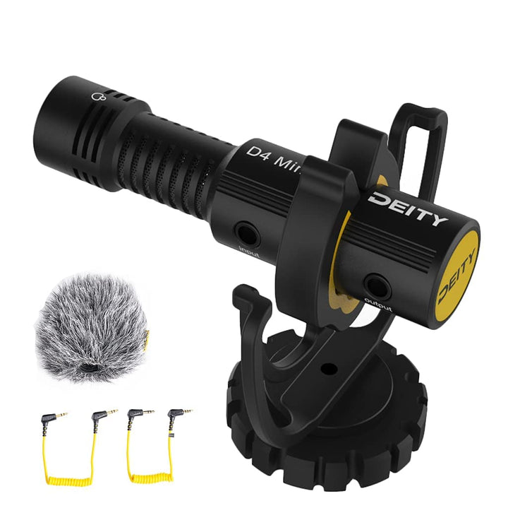 Deity V-Mic D4 Mini - Kamera-Mikrofon mit Shock Mount, leichtes Shotgun-Mikrofon perfekt für Vlog Po