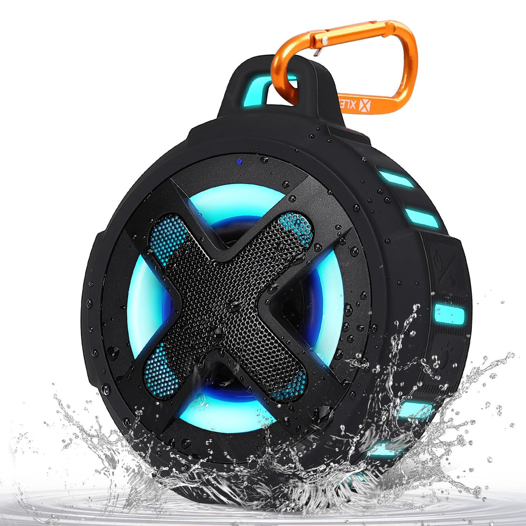 Xleader X8 (2 Gen) Bluetooth Lautsprecher, Kleine Musikbox, Zertifiziert IP67 Wasserdicht, Silikon C