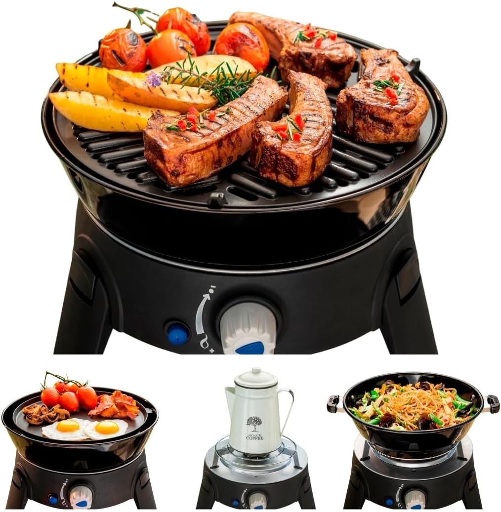 CADAC - Safari Chef 30 LP Camping Grill - 50mBar - Camping Grill Gas - Stahl, Aluminium und Kunststo
