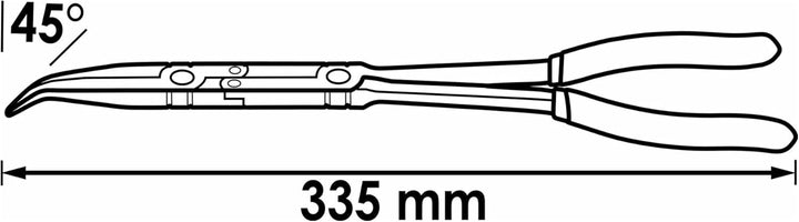 Vigor Flachrundzange mit Doppelgelenk, 1 Stück, V2782